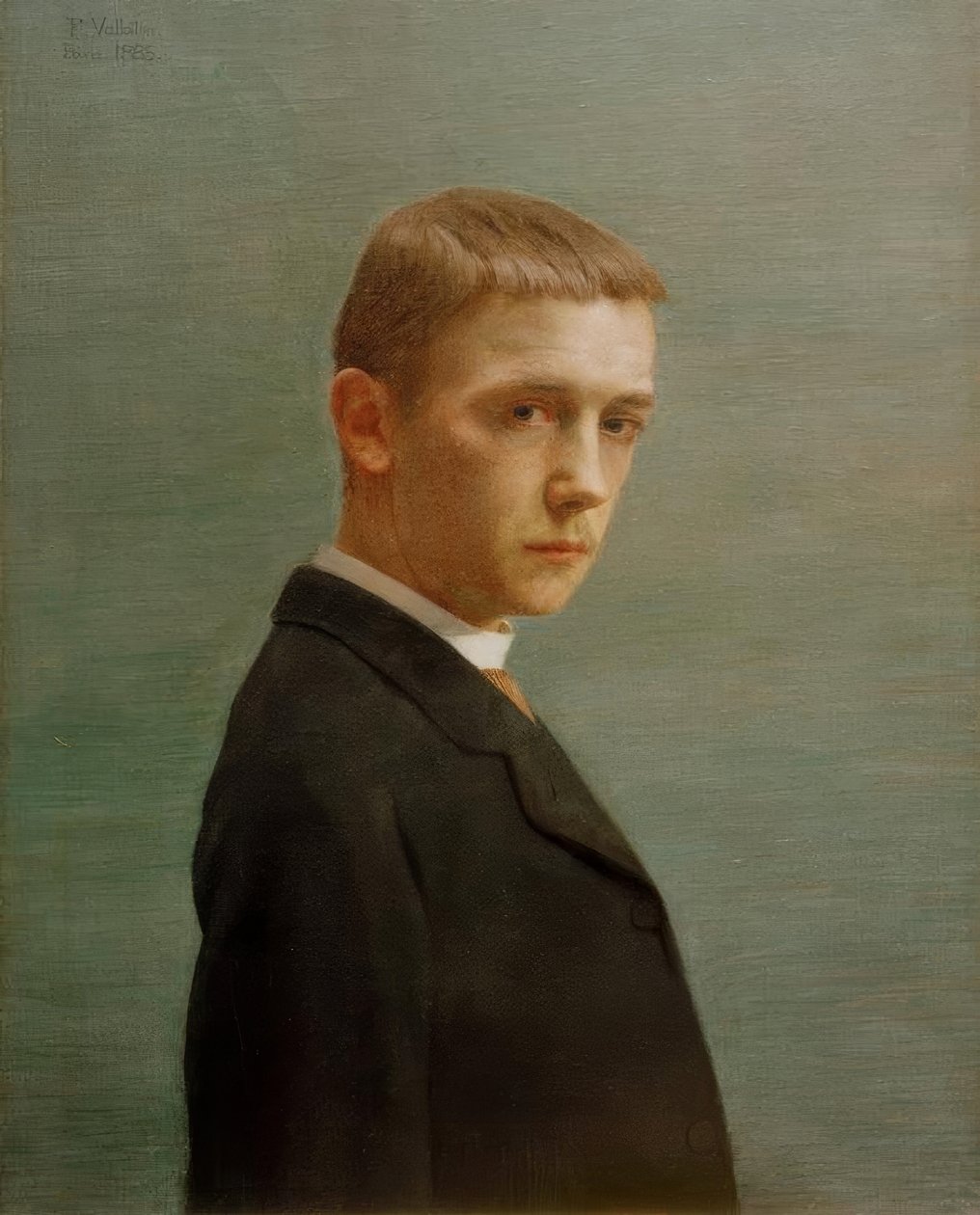 Autoportret w wieku dwudziestu lat autorstwa Felix Edouard Vallotton