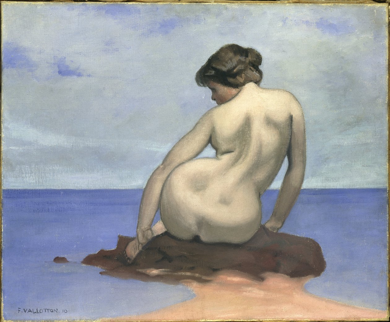 Kąpiący się na skale, 1910. autorstwa Felix Edouard Vallotton