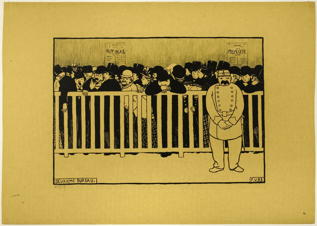 Kasa biletowa autorstwa Felix Edouard Vallotton