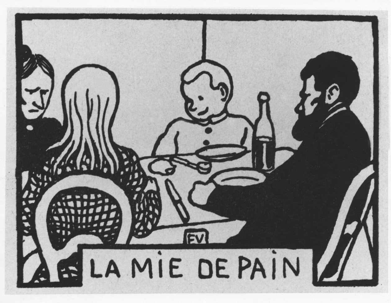 Carrot Hair: „”la crumb de pain””, Jules Renard, ilustracja Felix Vallotton, ed. Flammarion. autorstwa Felix Edouard Vallotton