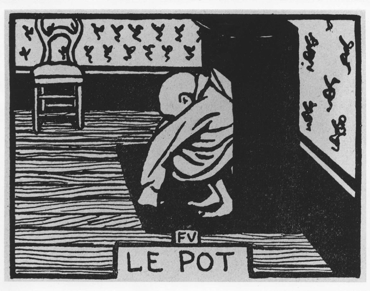 Marchew Poil: „”garnek””, Jules Renard, ilustracja Felix Vallotton, wyd. Flammarion. autorstwa Felix Edouard Vallotton