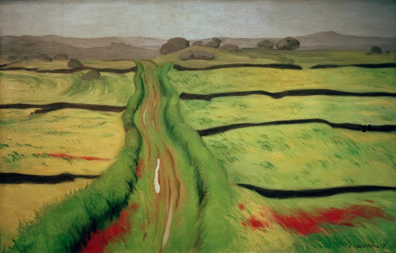 Ścieżka na wrzosowisku autorstwa Felix Edouard Vallotton