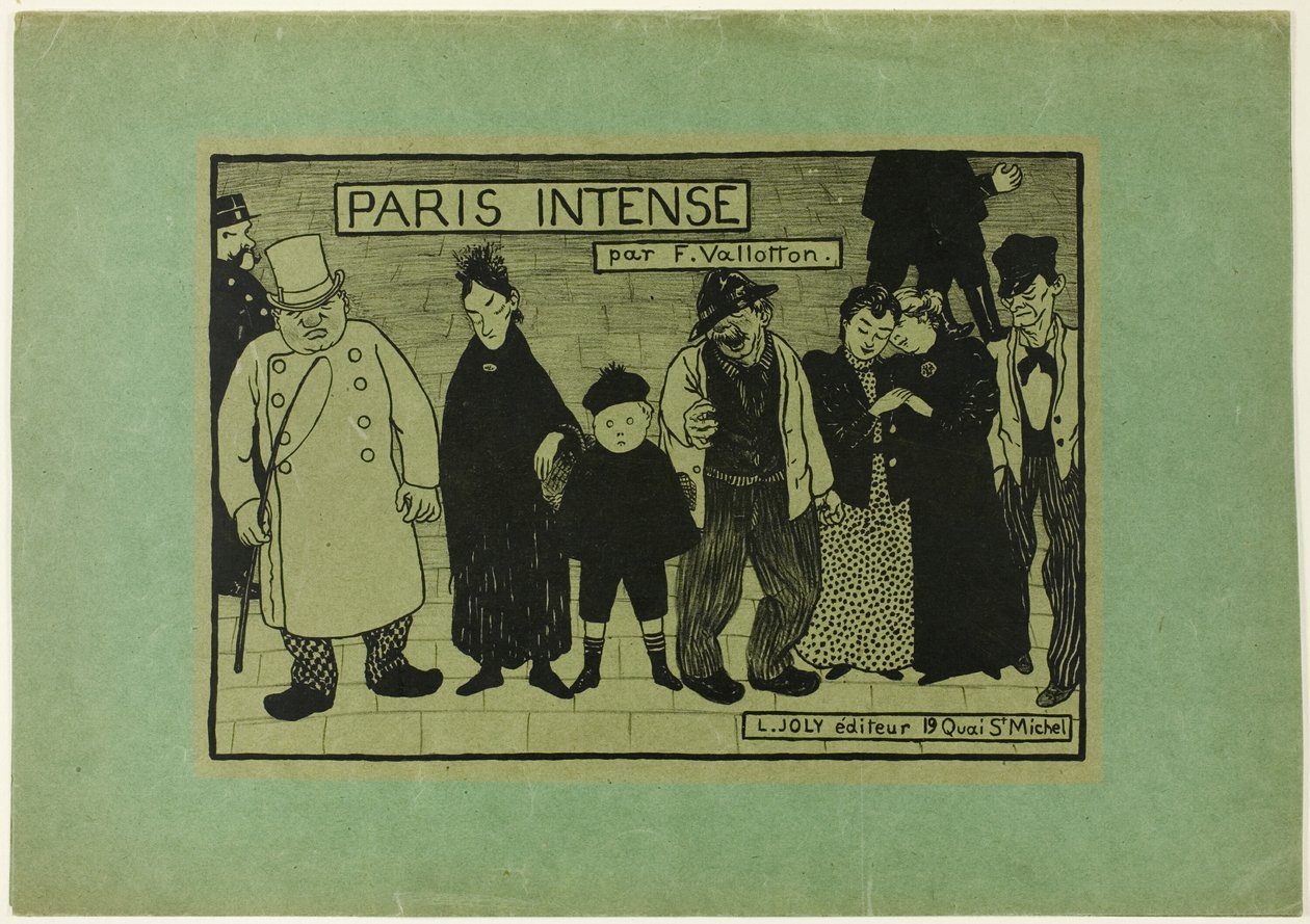 Okładka do Paris Intense autorstwa Felix Edouard Vallotton