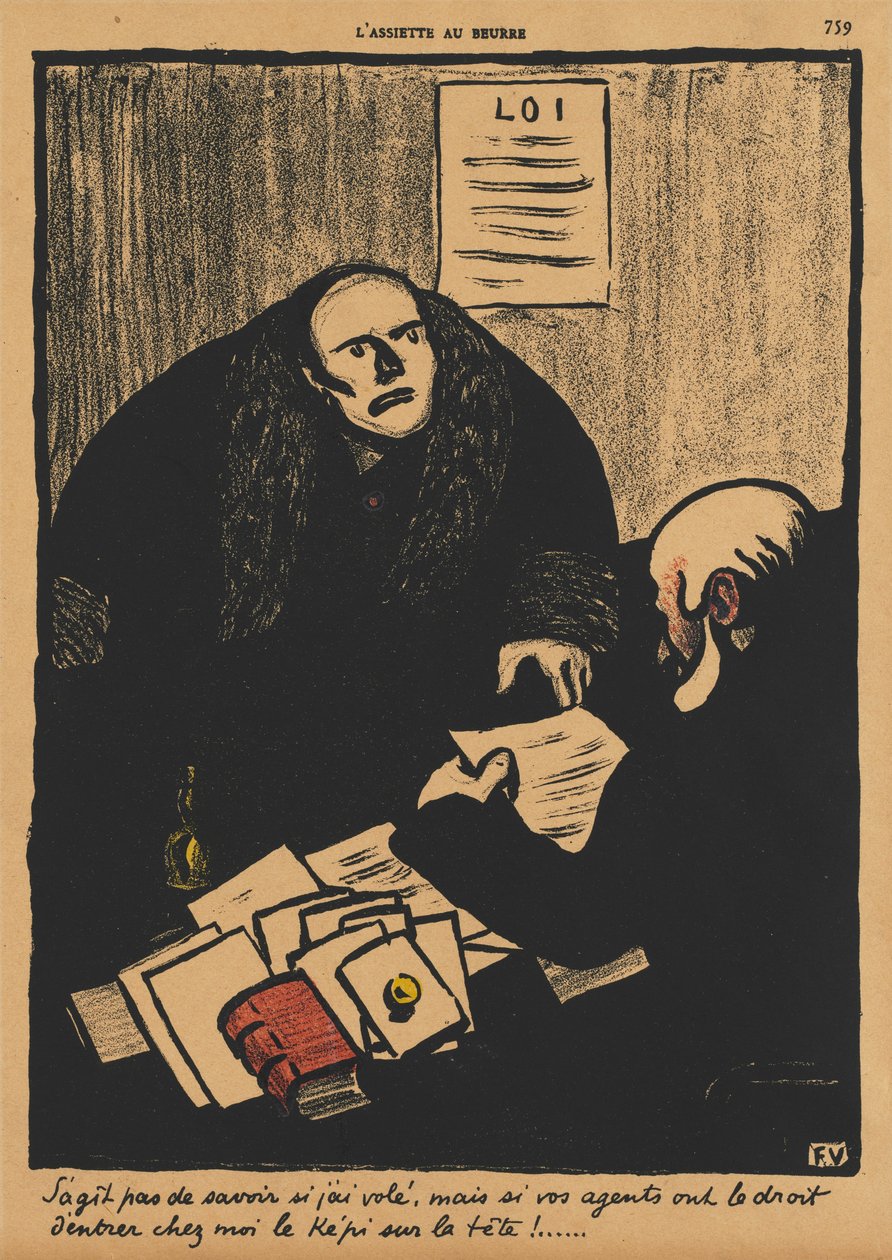Zbrodnie i kara II, 759: Pytanie brzmi, nie czy... , 1873. autorstwa Felix Edouard Vallotton