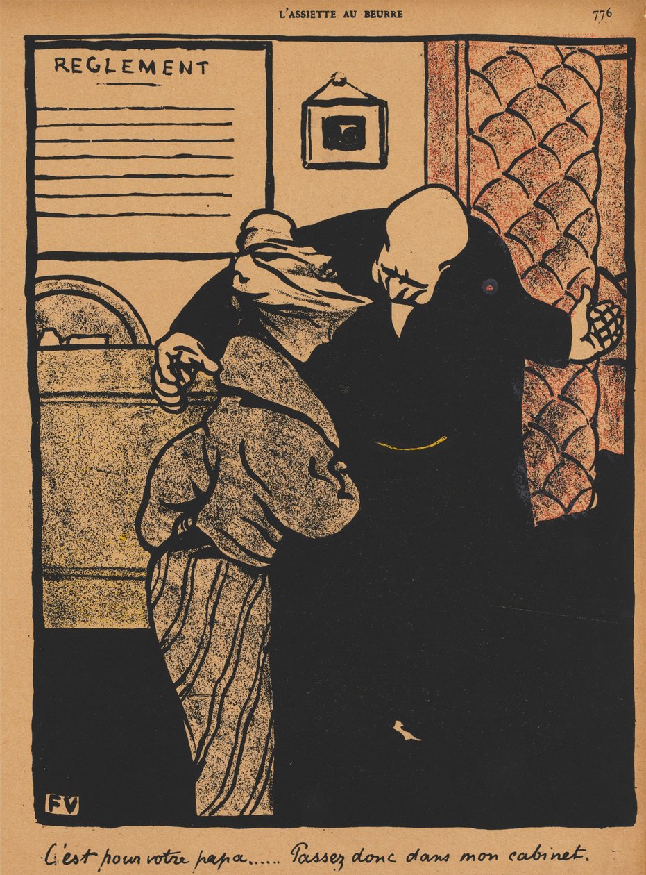 Zbrodnie i kara XIX, 776: Chodzi o twojego ojca, 1872. autorstwa Felix Edouard Vallotton