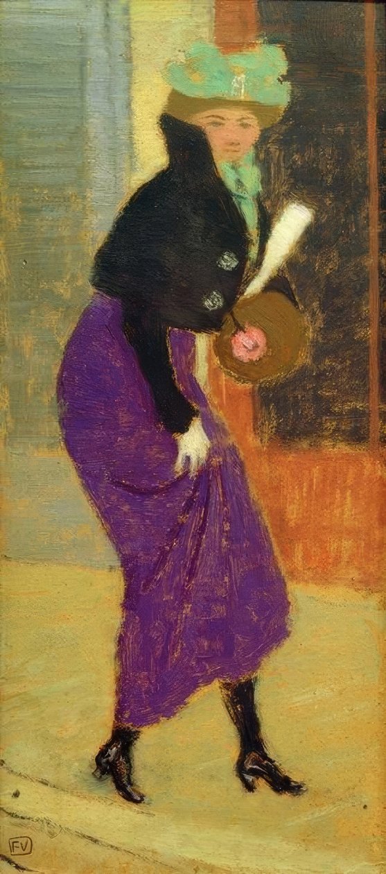 Na ulicy: Kobieta z rękawem autorstwa Felix Edouard Vallotton