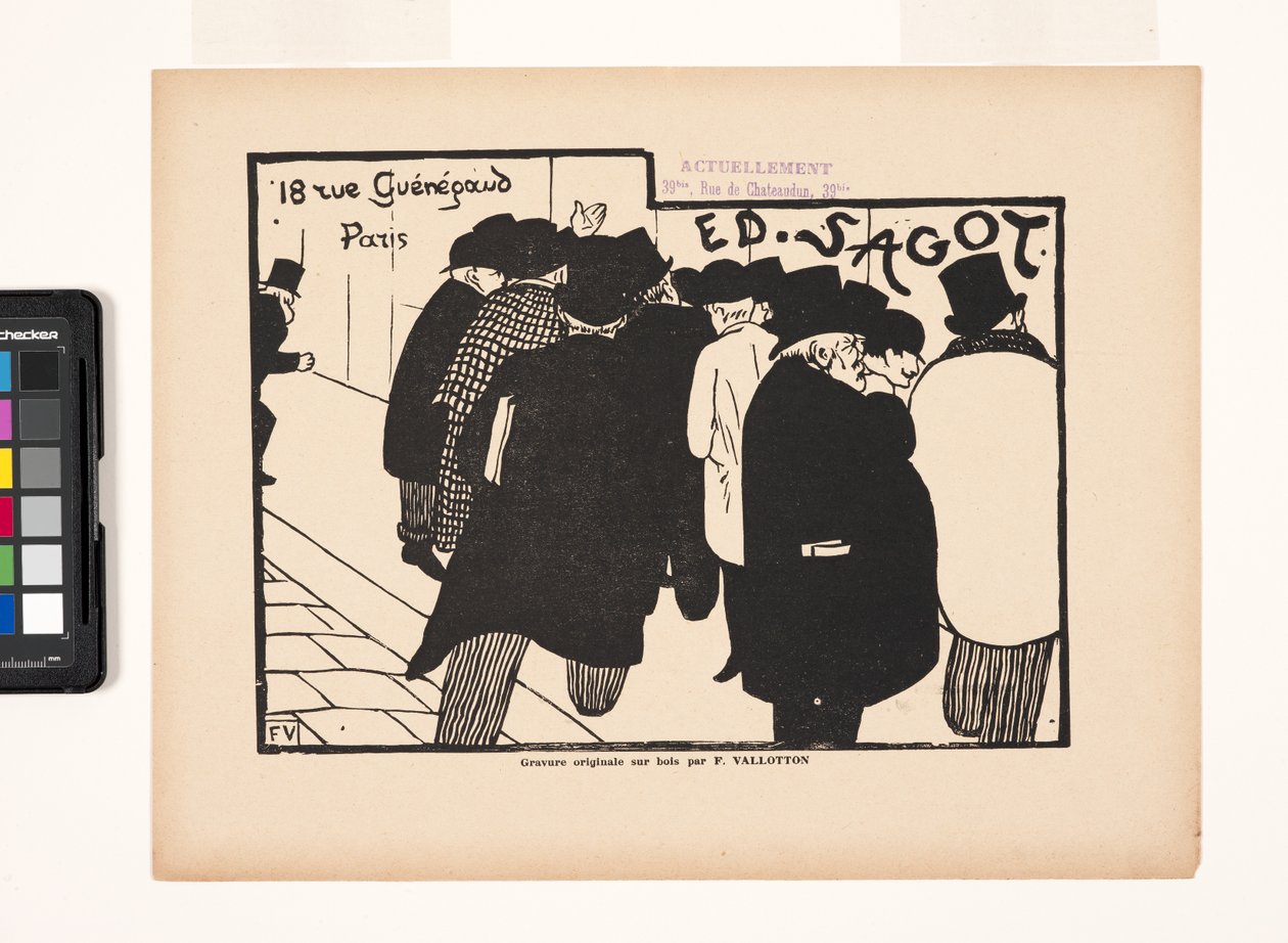 Ed Sagot — Lovers Of Prints (drzeworyt) autorstwa Felix Edouard Vallotton