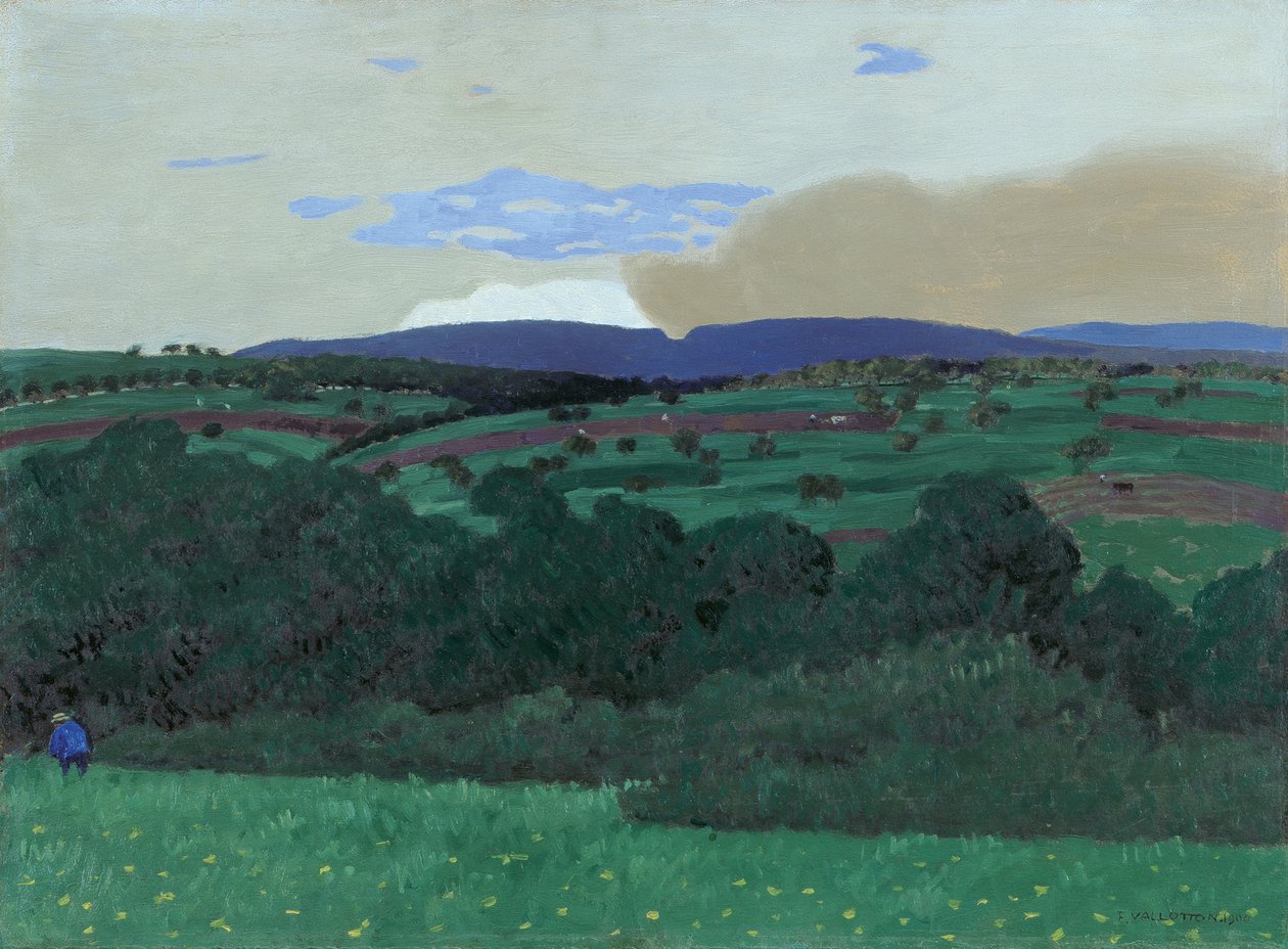 Okolice Lozanny, 1900. autorstwa Felix Edouard Vallotton