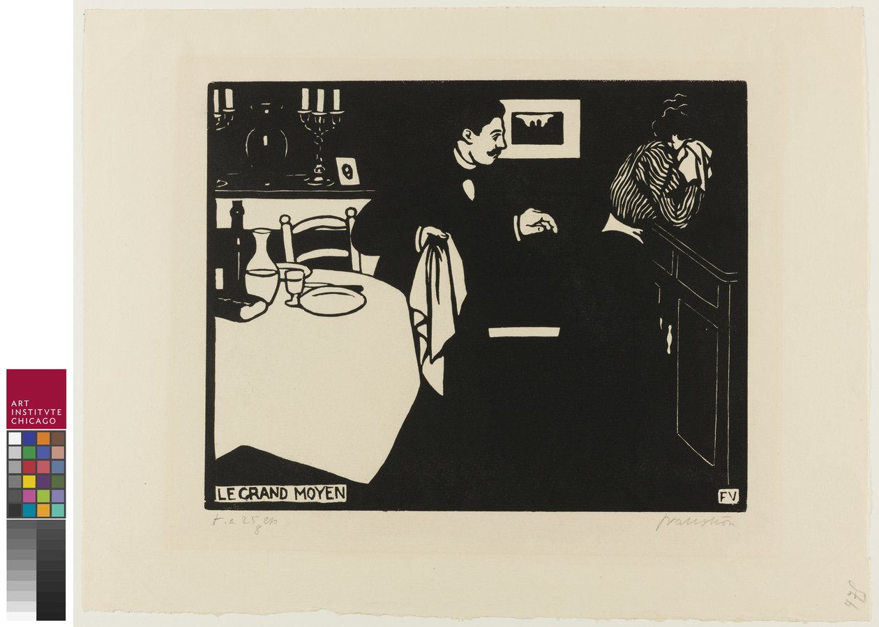 Extreme Measure, płyta szósta z Intimacy, 1898 autorstwa Felix Edouard Vallotton
