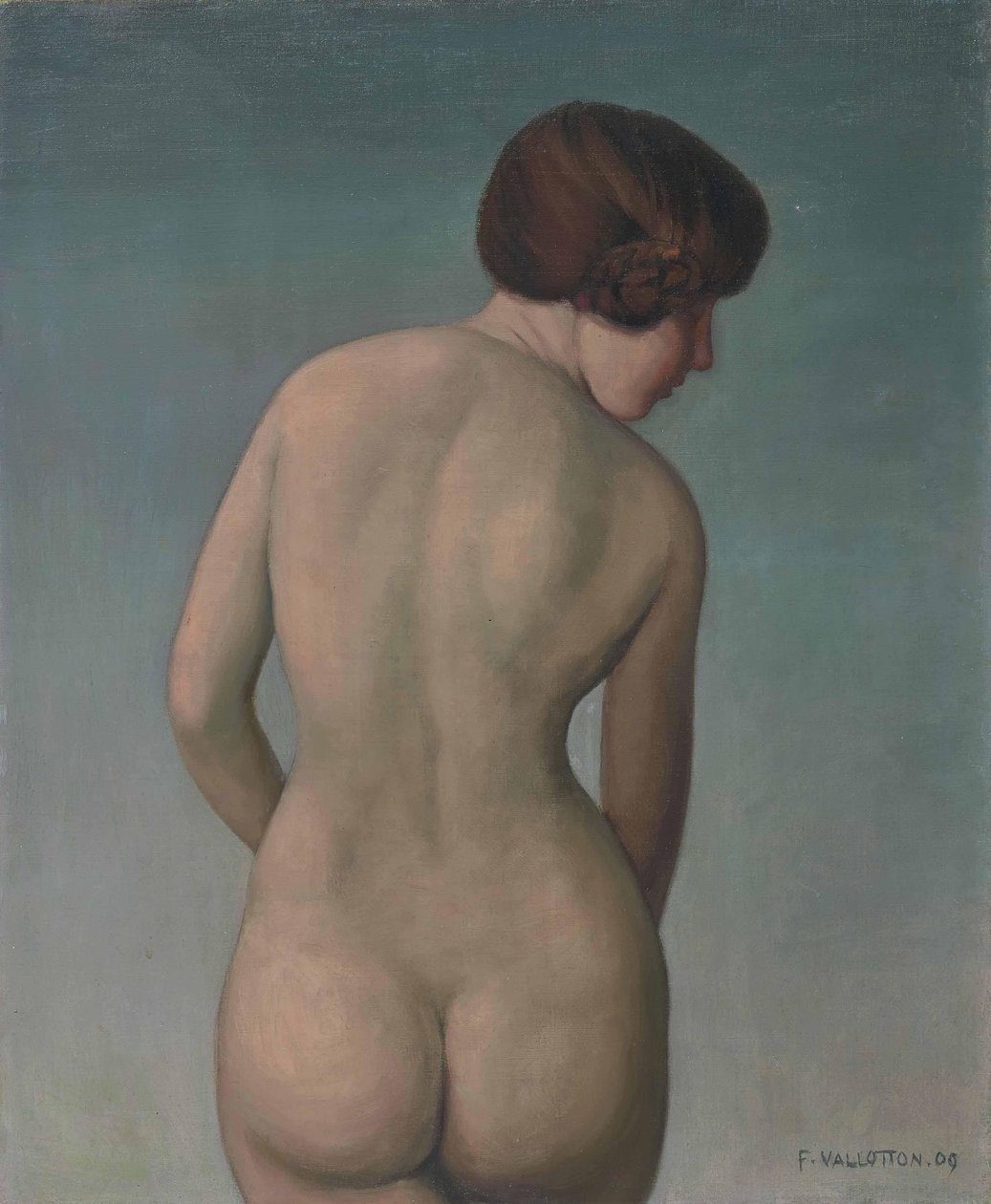 Naga kobieta od tyłu, 1909. autorstwa Felix Edouard Vallotton
