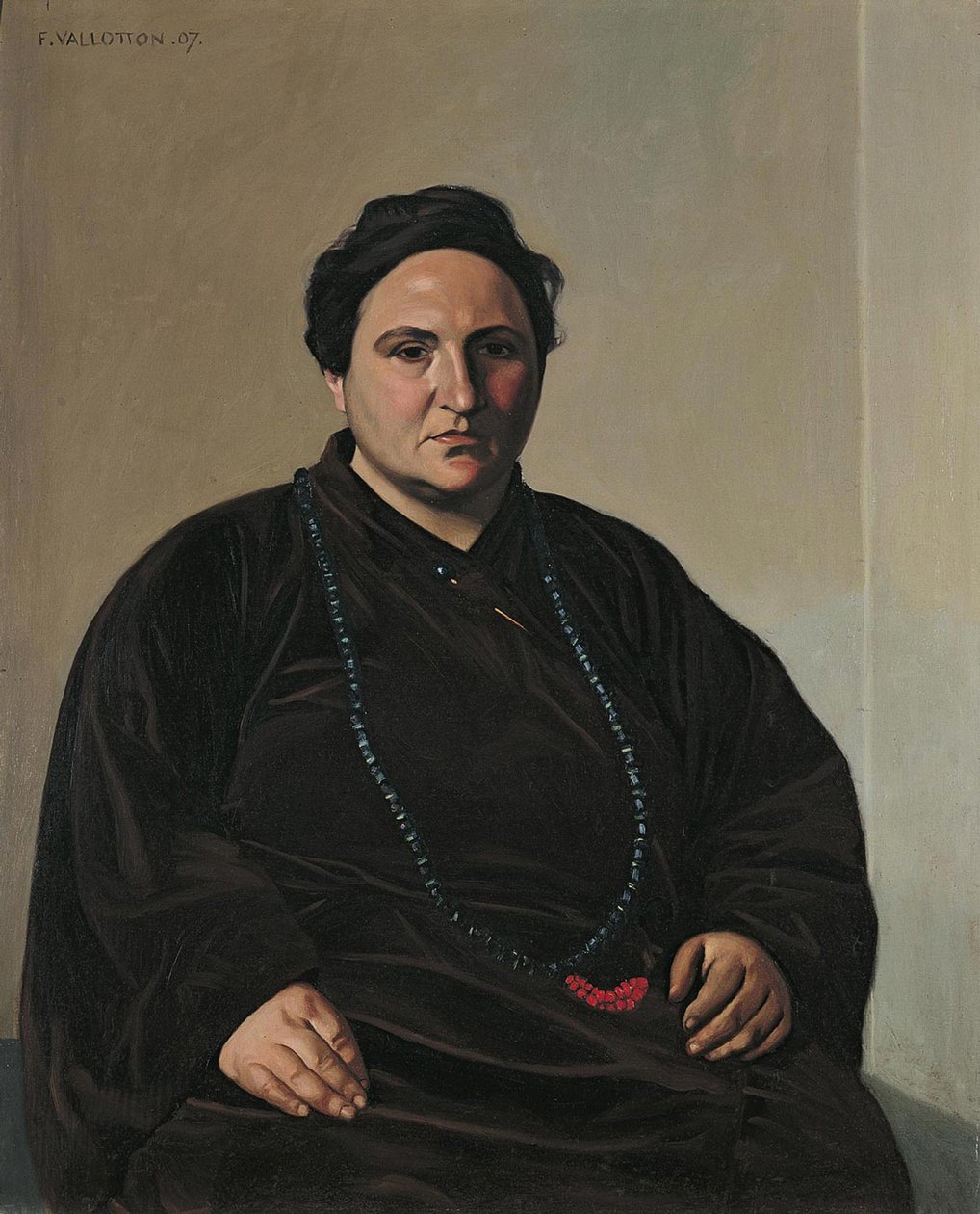 Gertruda Stein, 1907 autorstwa Felix Edouard Vallotton