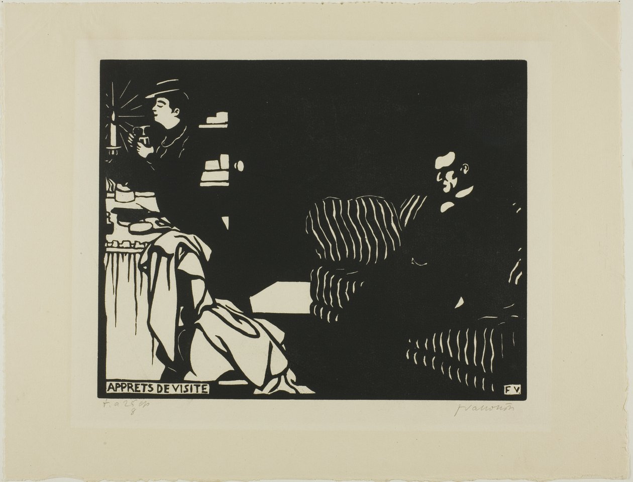 Przygotowanie do wizyty, płyta ósma z Intimacy autorstwa Felix Edouard Vallotton