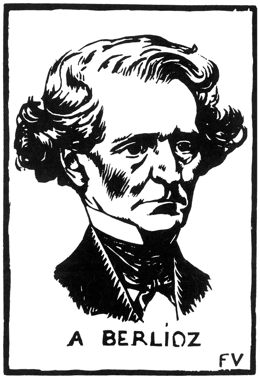 Hektor Berlioz 1803-1869, 1891. autorstwa Felix Edouard Vallotton