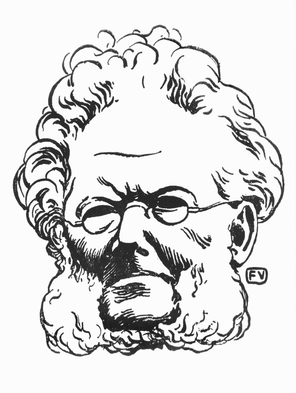 Henrik Ibsen (1828-1906) autorstwa Felix Edouard Vallotton