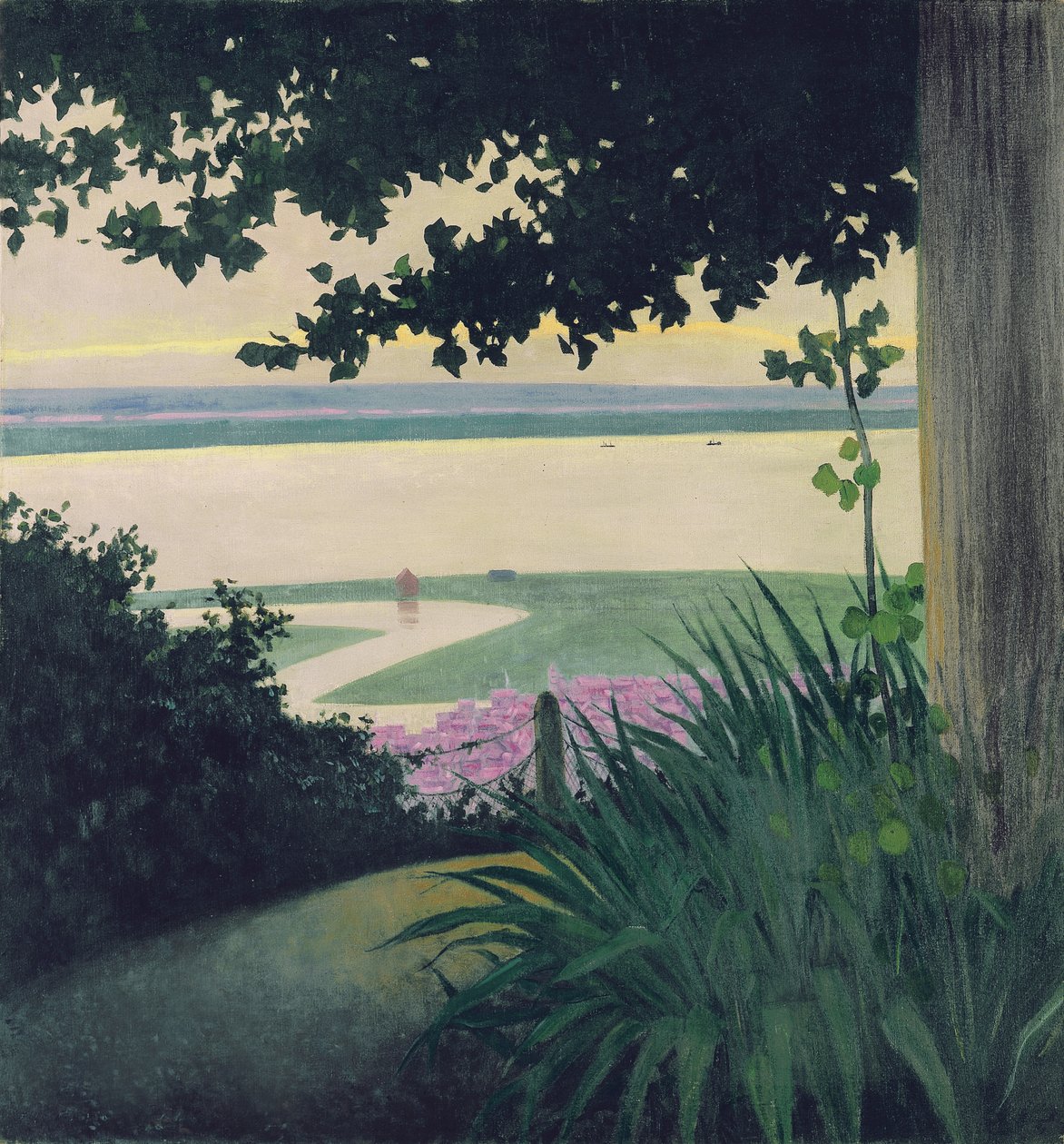 Honfleur i Zatoka Sekwany, 1910 autorstwa Felix Edouard Vallotton