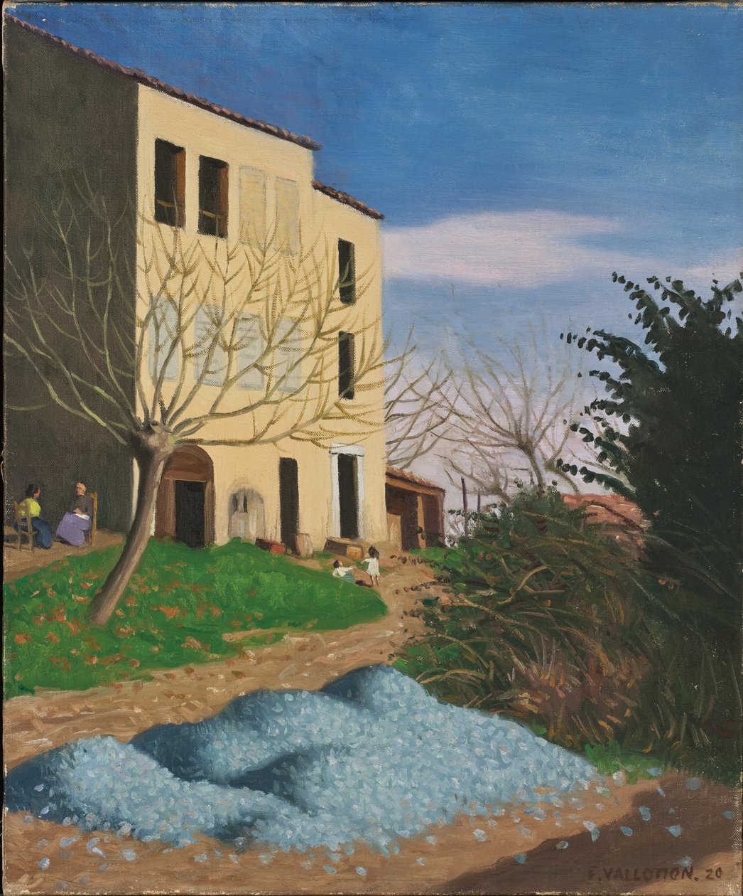 Dom w Słońcu, Niebieskie Kamienie, 1920 autorstwa Felix Edouard Vallotton