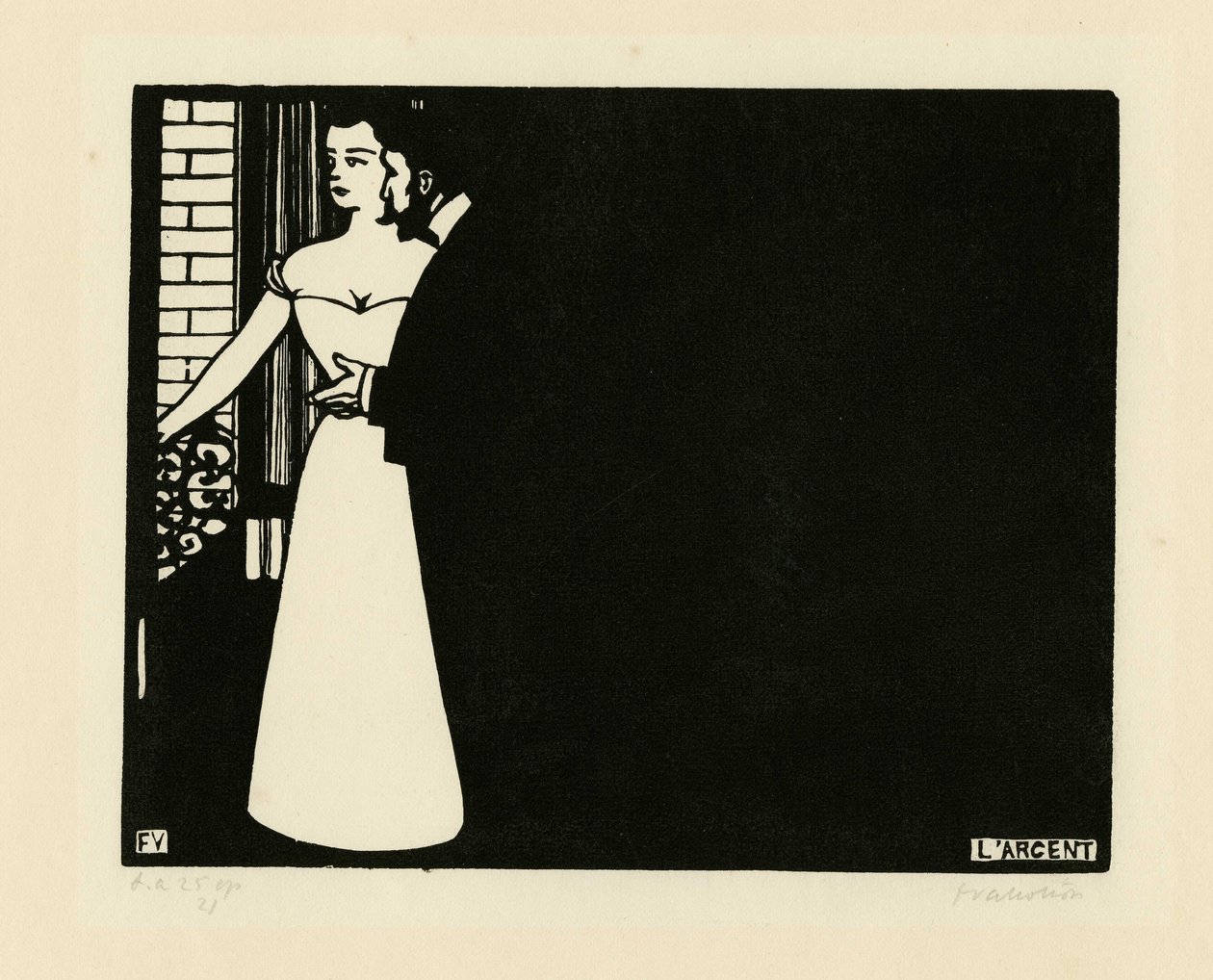 Intymność V: Pieniądze Intymność V: Pieniądze, 1898. autorstwa Felix Edouard Vallotton