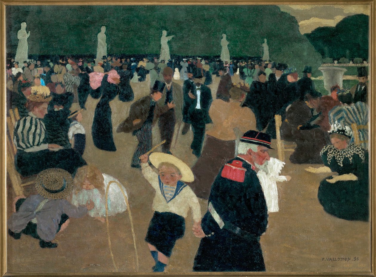 Ogrody Luksemburskie autorstwa Felix Edouard Vallotton