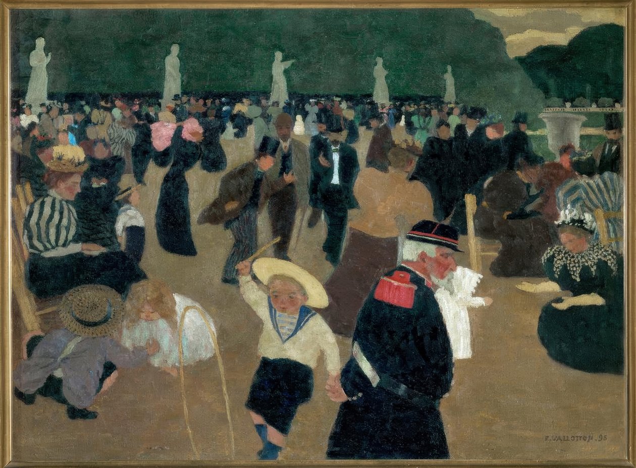 Ogród Luksemburski autorstwa Felix Edouard Vallotton