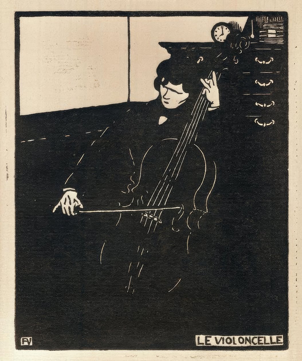 WIOLONCZELA autorstwa Felix Edouard Vallotton