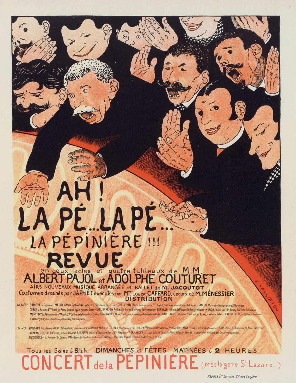 La Pepiniere Revue, ok. 1896-1899. autorstwa Felix Edouard Vallotton