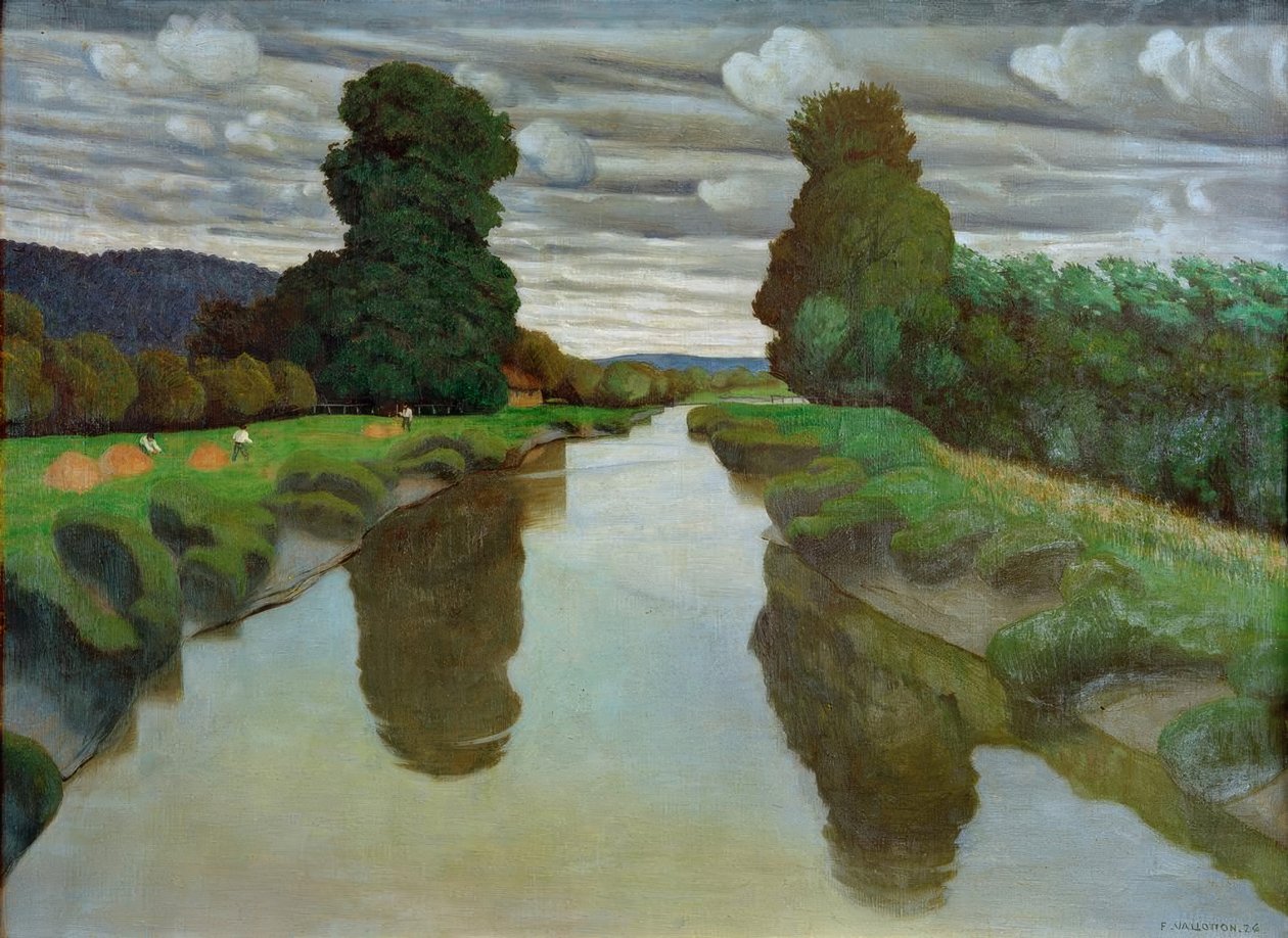 La Risle w pobliżu Berville autorstwa Felix Edouard Vallotton