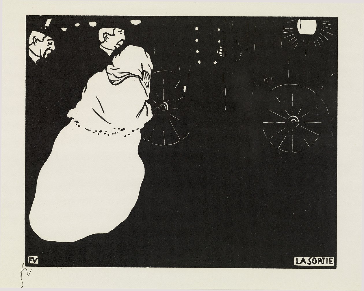 Wyjście, 1895 autorstwa Felix Edouard Vallotton