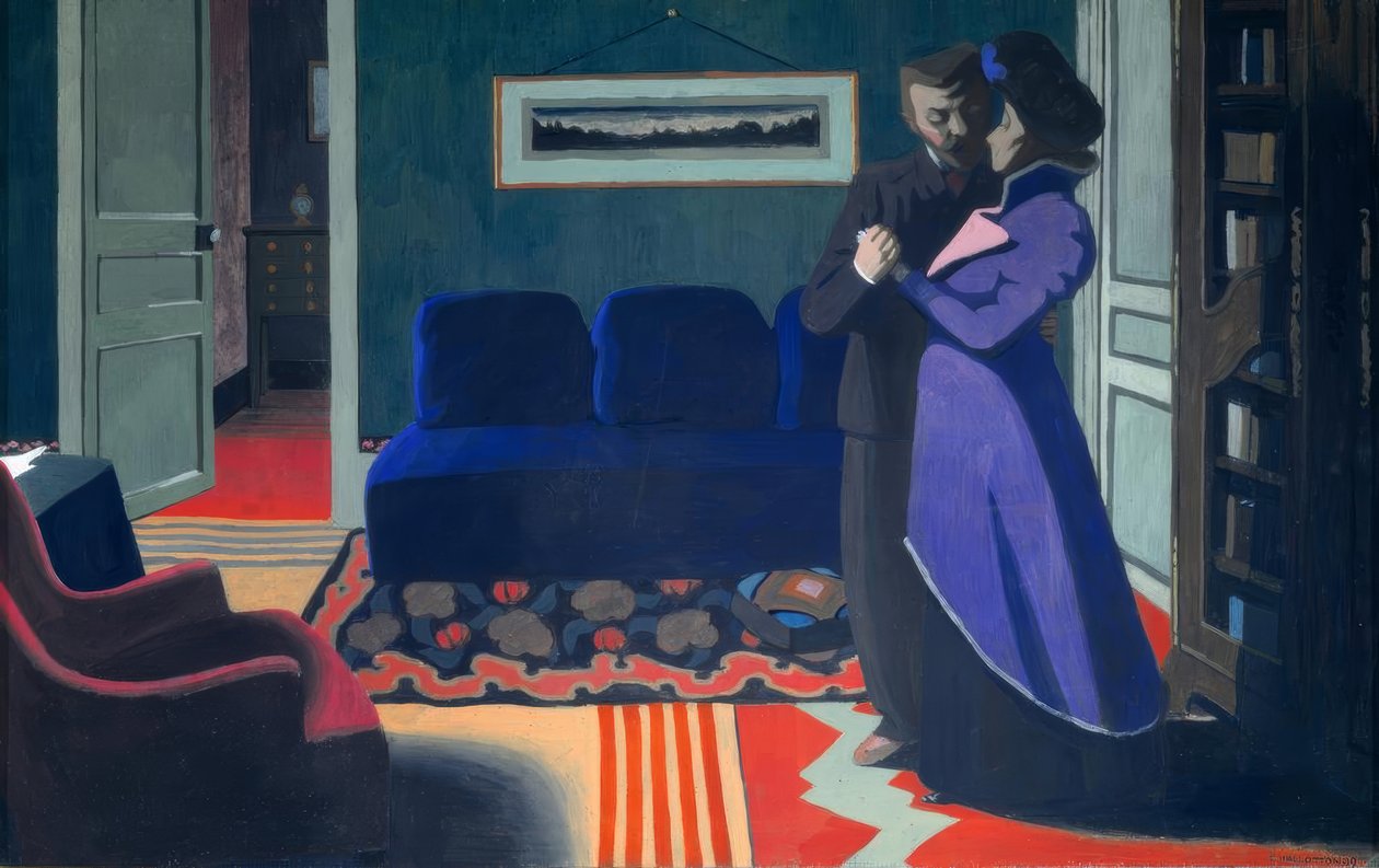 Odwiedzać autorstwa Felix Edouard Vallotton