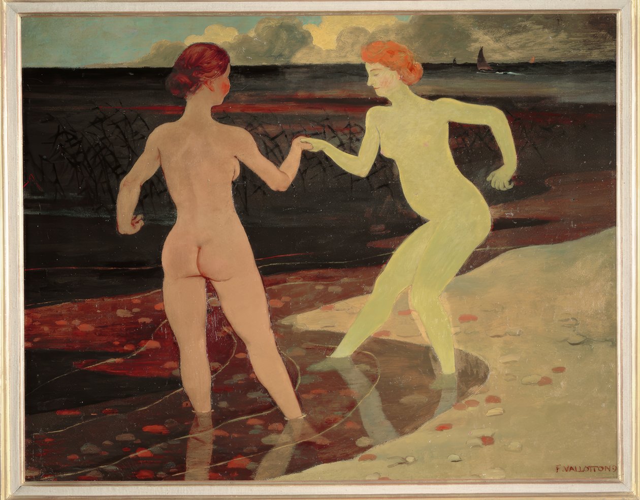 Pani i pokojówka autorstwa Felix Edouard Vallotton