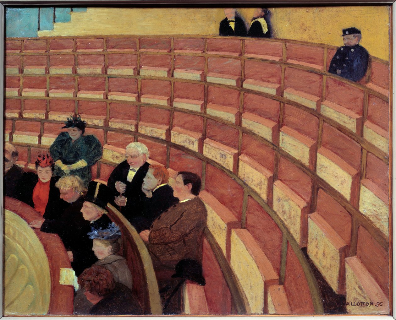 Trzecia galeria w Theatre du Chatelet Obraz Felixa Vallottona (1865-1925) (ec.suiss.) 1895 nd. 0,49x0,61 m Paryż, musee d