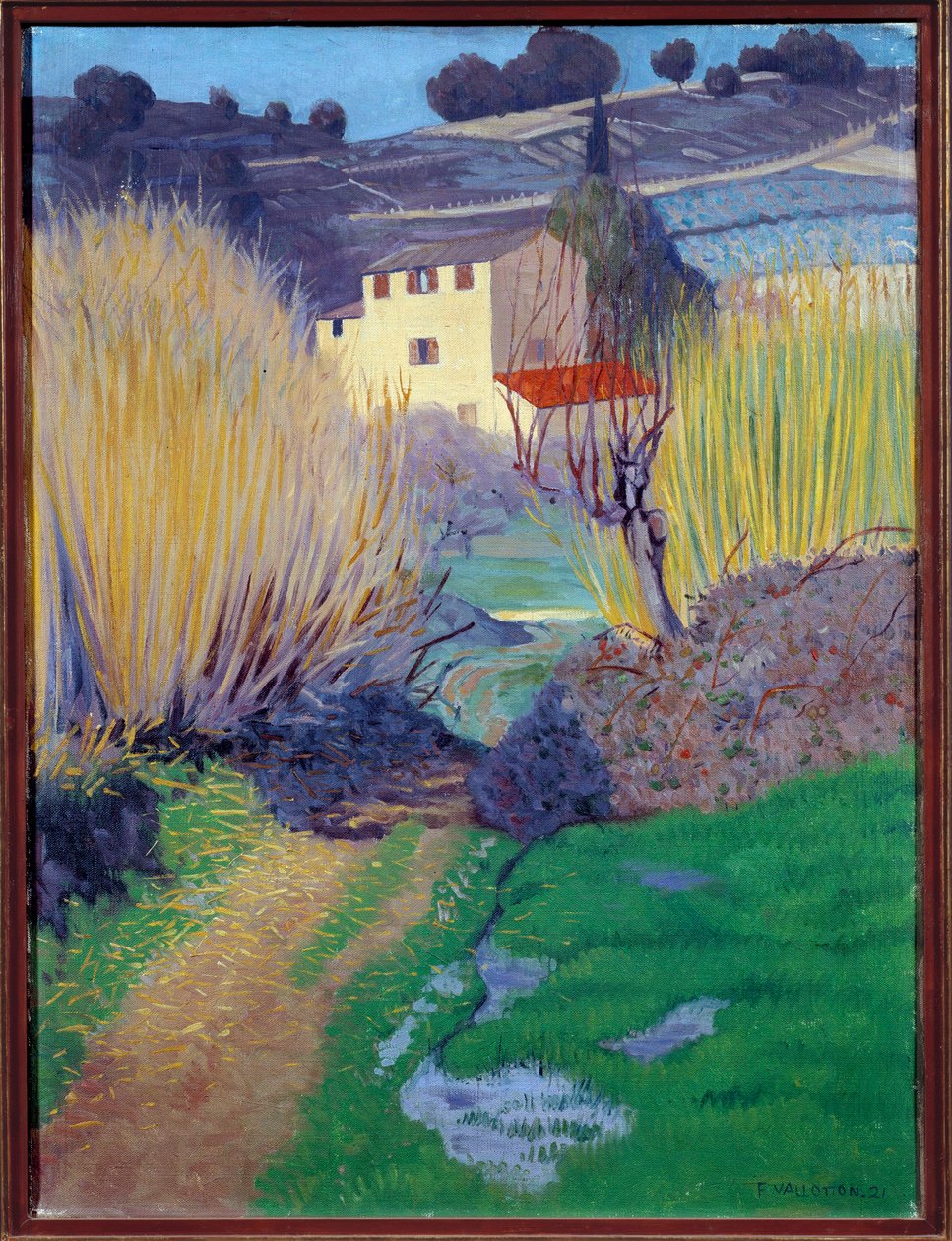 Krajobraz w Cagnes Malarstwo Felixa Vallottona (1865-1925) 1921 Nd. 0,8x0,6 m Rouen, Muzeum Sztuk Pięknych autorstwa Felix Edouard Vallotton