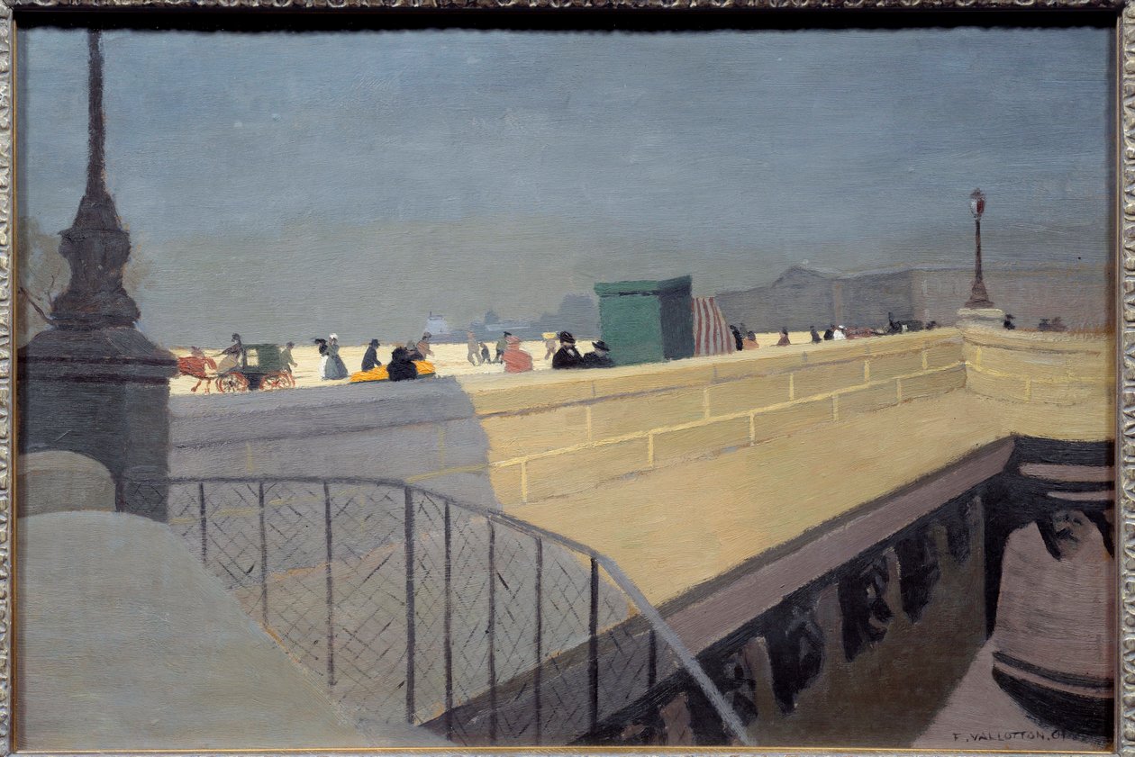 Pont Neuf w Paryżu Obraz Felixa Vallottona (1865-1925) 1901 nd. 0,38x0,57 m Czw. Muzeum Sztuki autorstwa Felix Edouard Vallotton