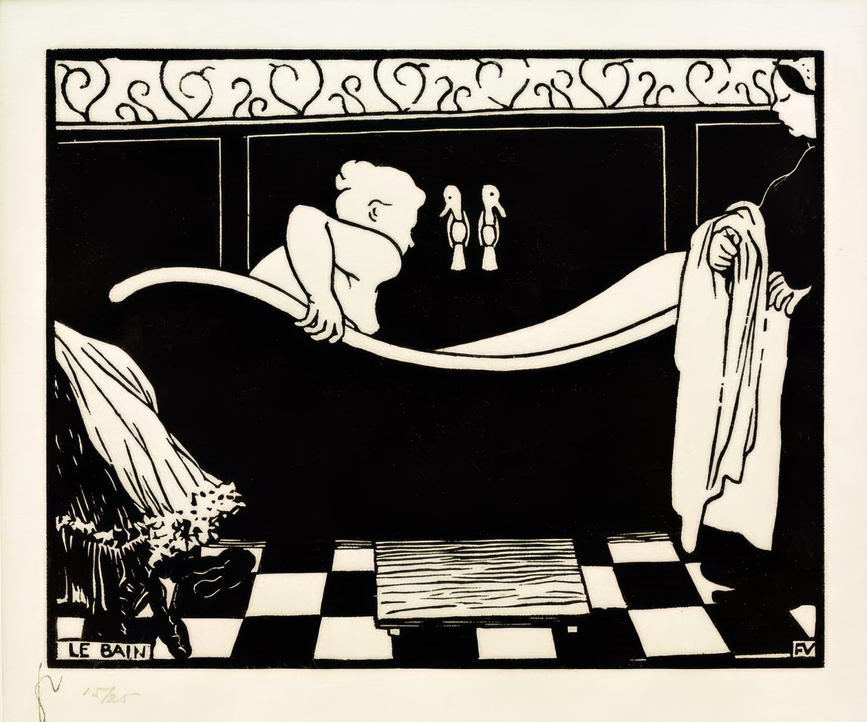 Łazienka autorstwa Felix Edouard Vallotton