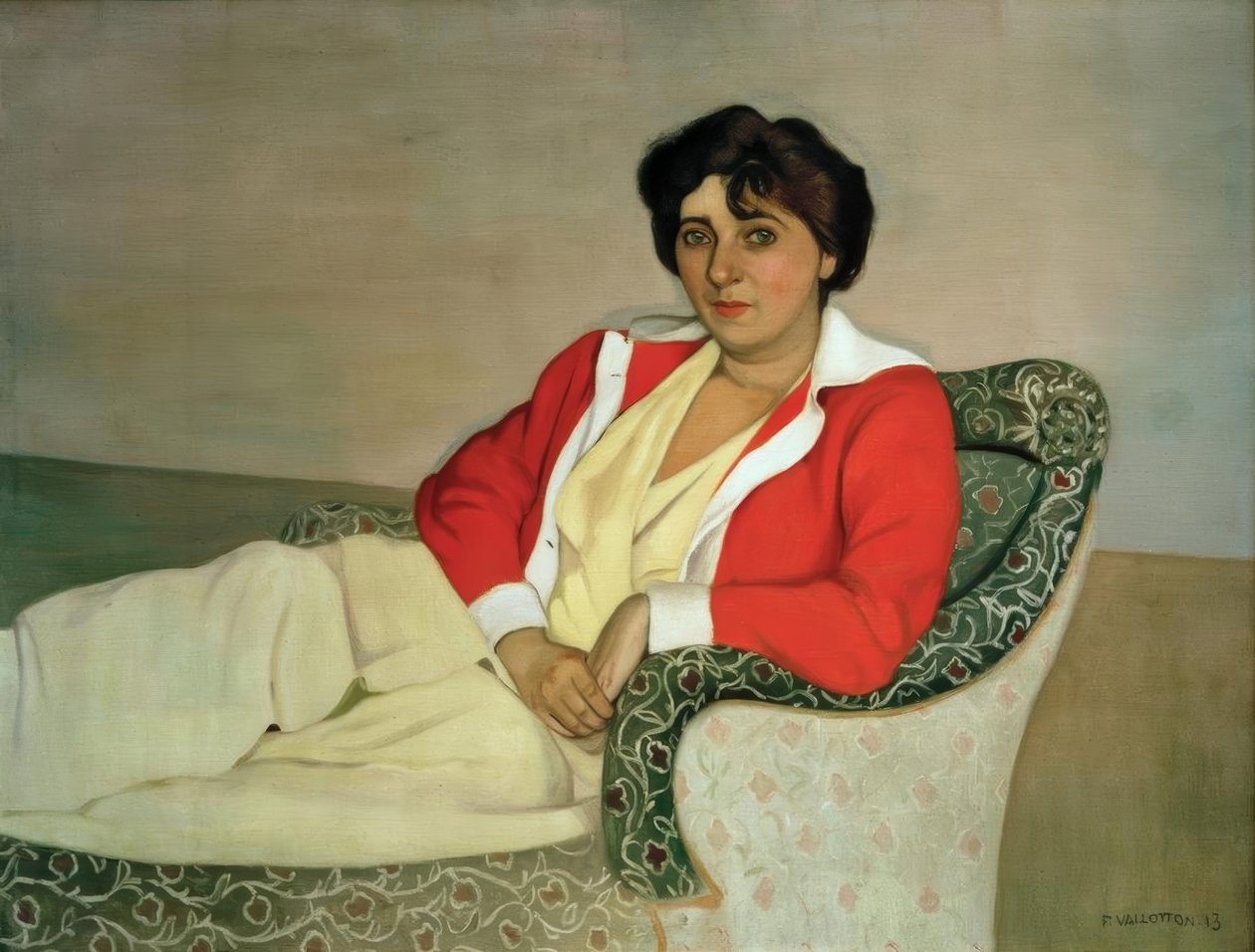 Czerwony sweter autorstwa Felix Edouard Vallotton
