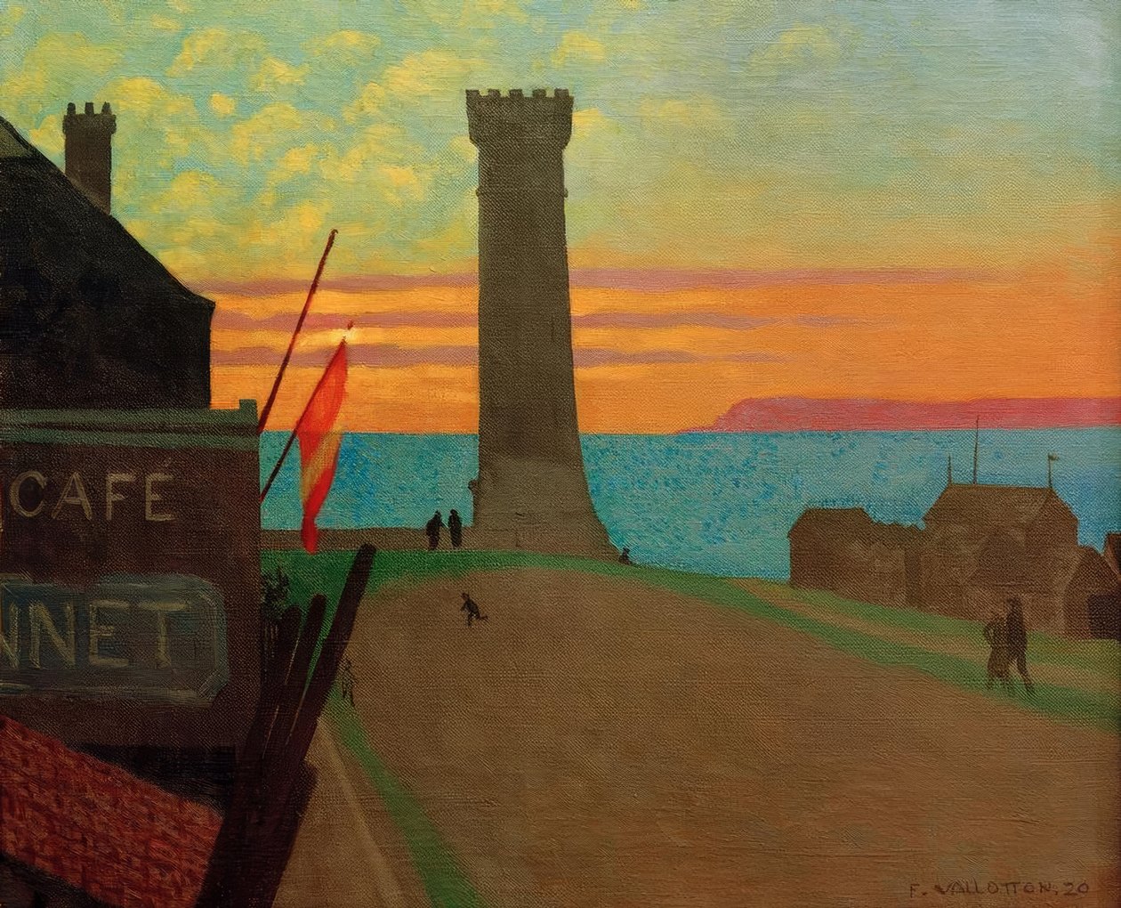 Stara latarnia morska w Honfleur autorstwa Felix Edouard Vallotton