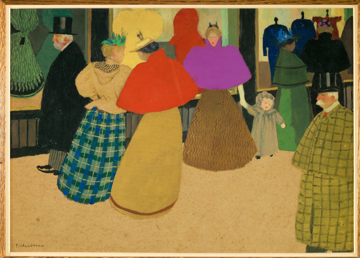 Les Passants autorstwa Felix Edouard Vallotton