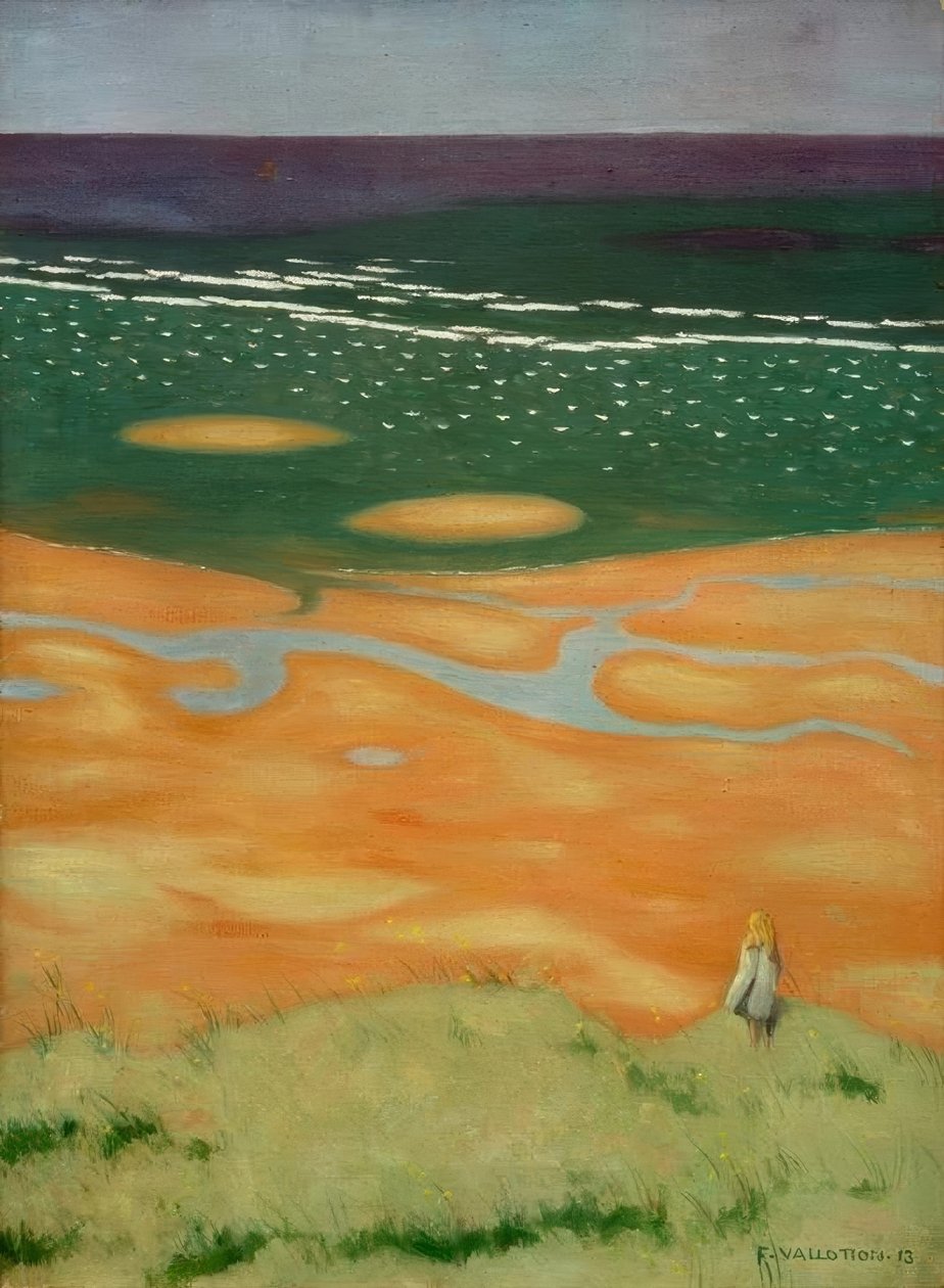 Wzbierający przypływ, Houlgate autorstwa Felix Edouard Vallotton