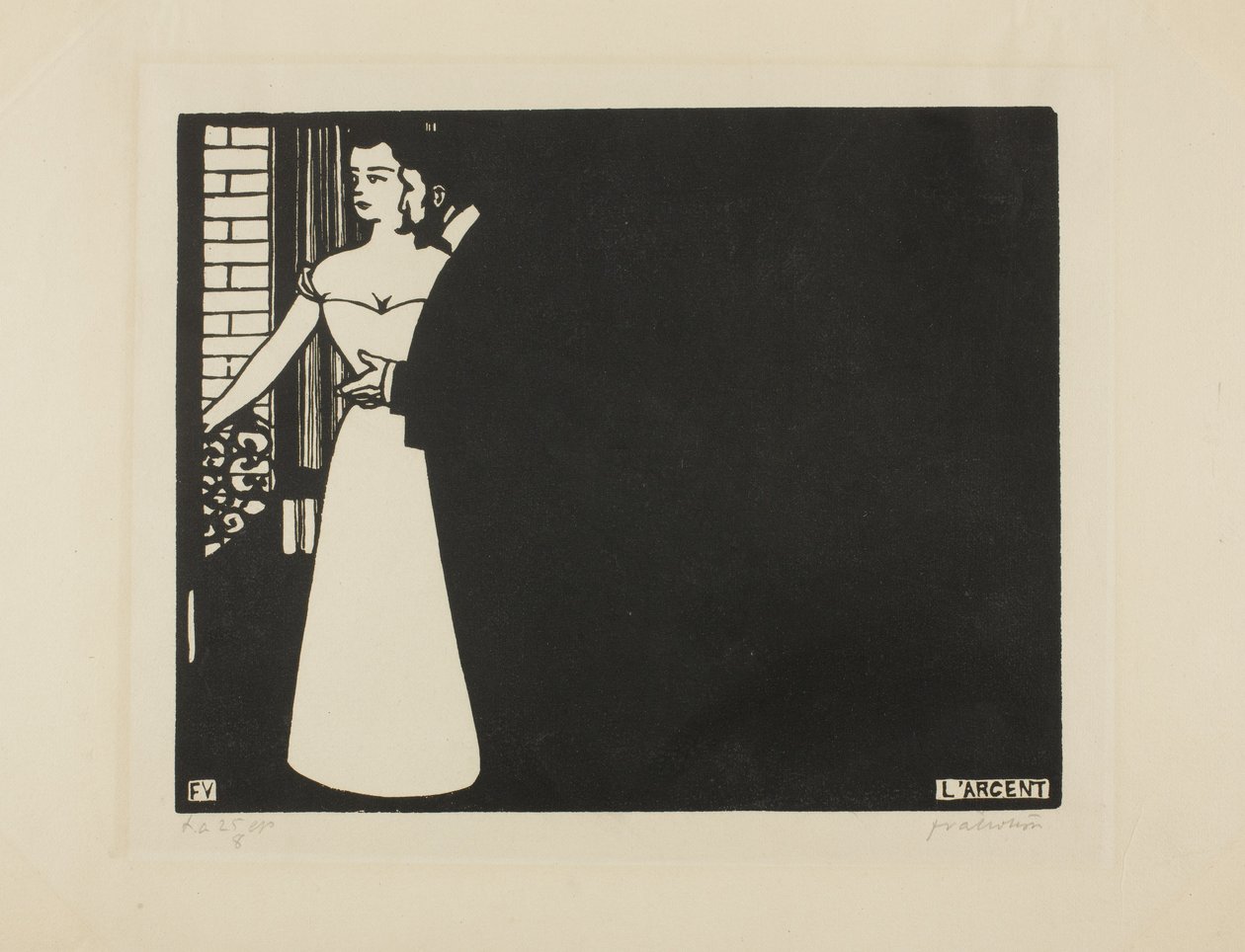 Pieniądze, płyta piąta z "Intymności", 1898 autorstwa Felix Edouard Vallotton