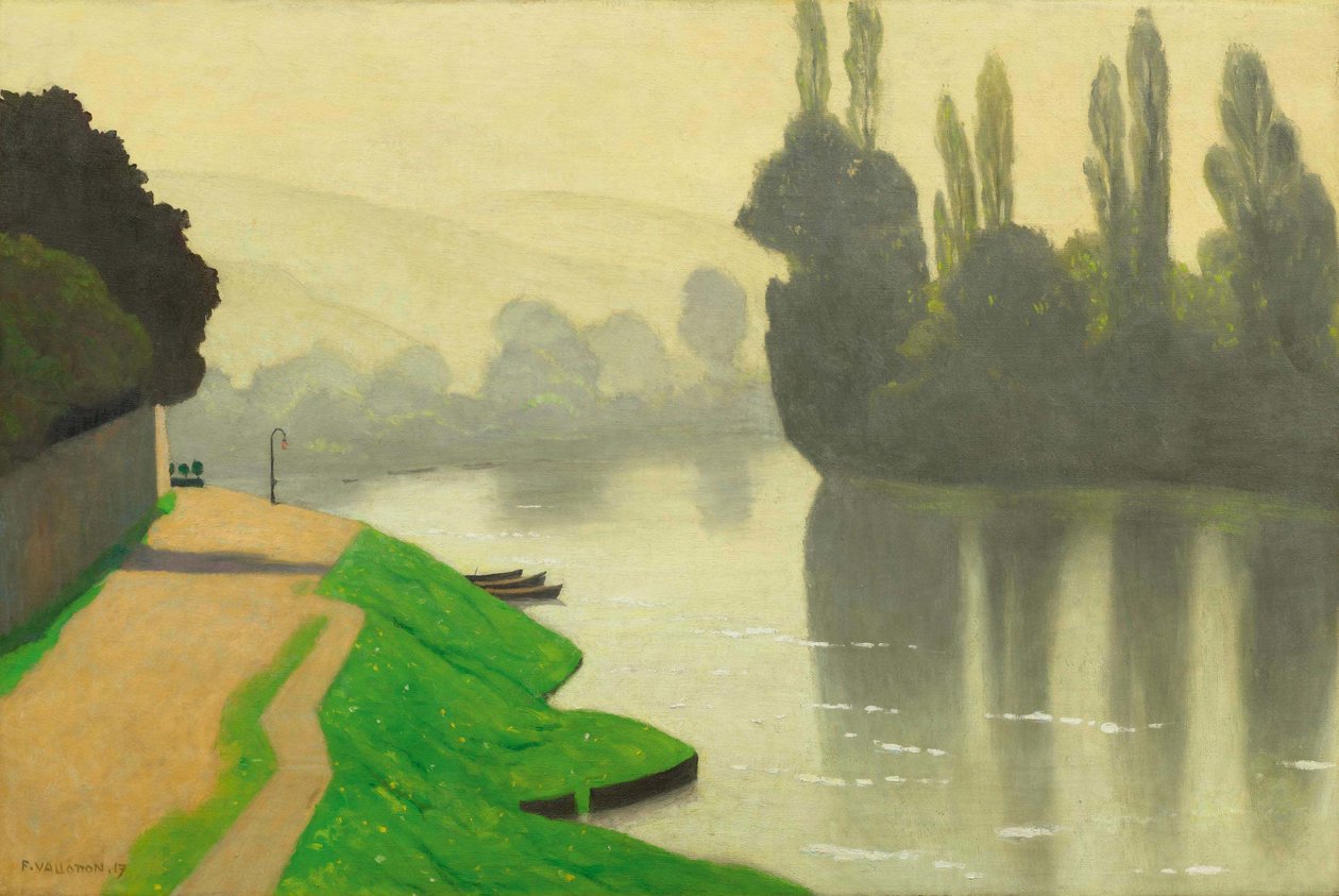Poranna mgła w Andelys, 1917. autorstwa Felix Edouard Vallotton