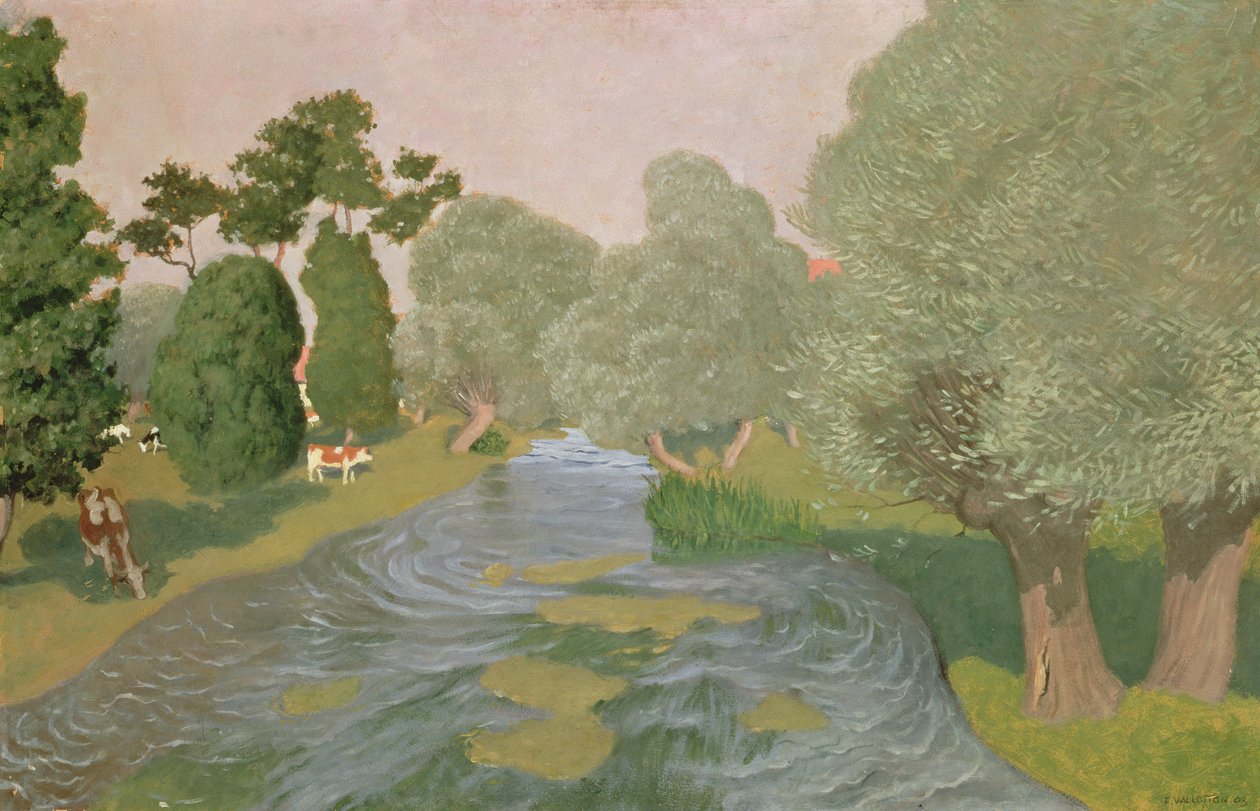 Krajobraz Normandii autorstwa Felix Edouard Vallotton