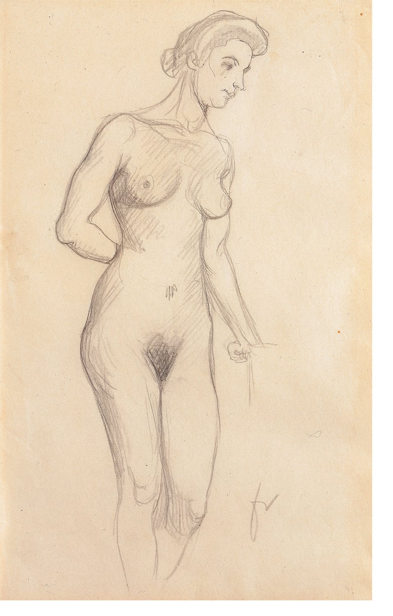 Nagi autorstwa Felix Edouard Vallotton