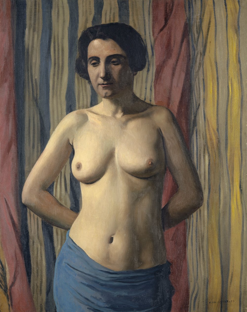 Akt z niebieską szarfą, 1922. autorstwa Felix Edouard Vallotton