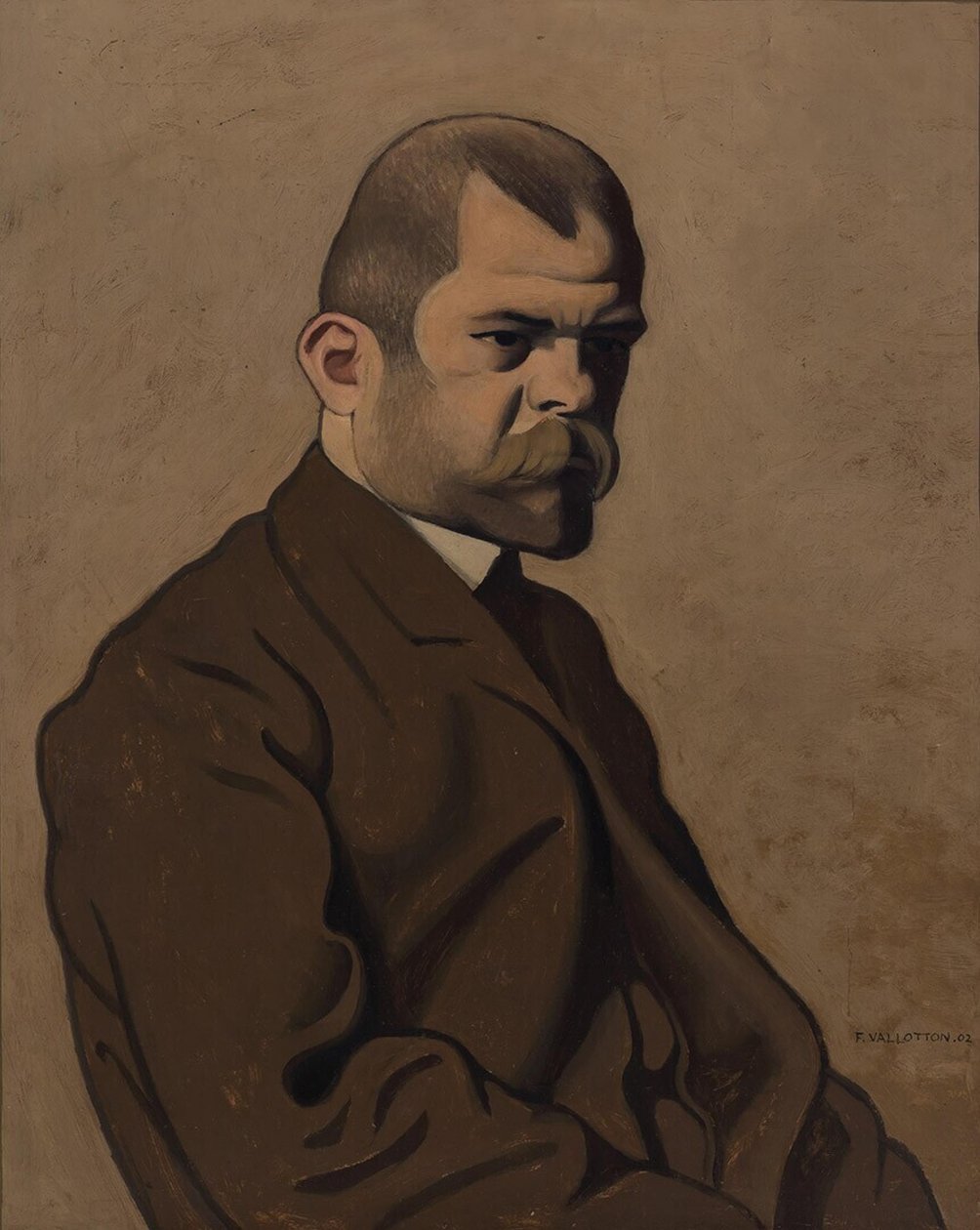 Portret Ambroise Vollarda 1865-1939, 1902. autorstwa Felix Edouard Vallotton