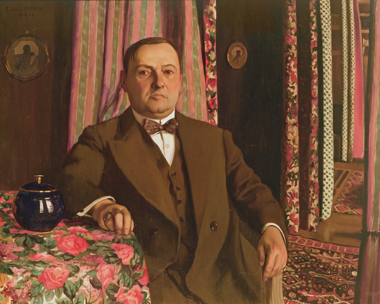 Portret Georga E. Haasena, 1913 autorstwa Felix Edouard Vallotton