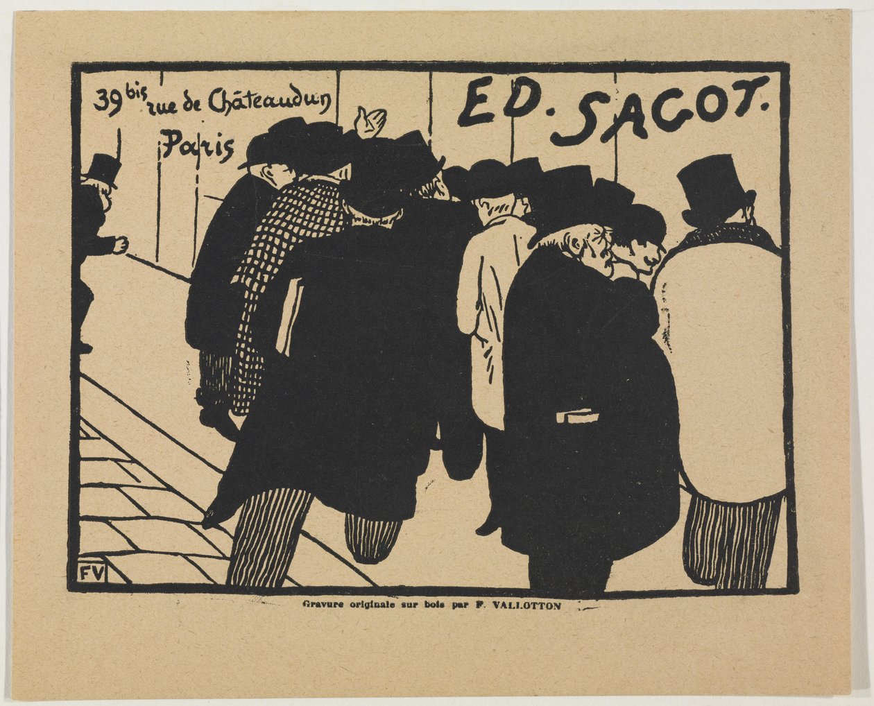 Miłośnicy druku autorstwa Felix Edouard Vallotton
