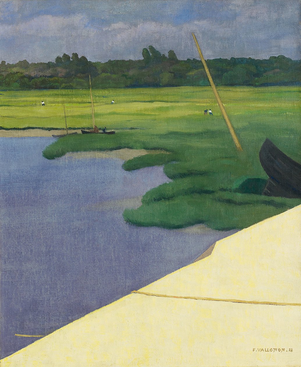 nabrzeże Berville, 1918 autorstwa Felix Edouard Vallotton