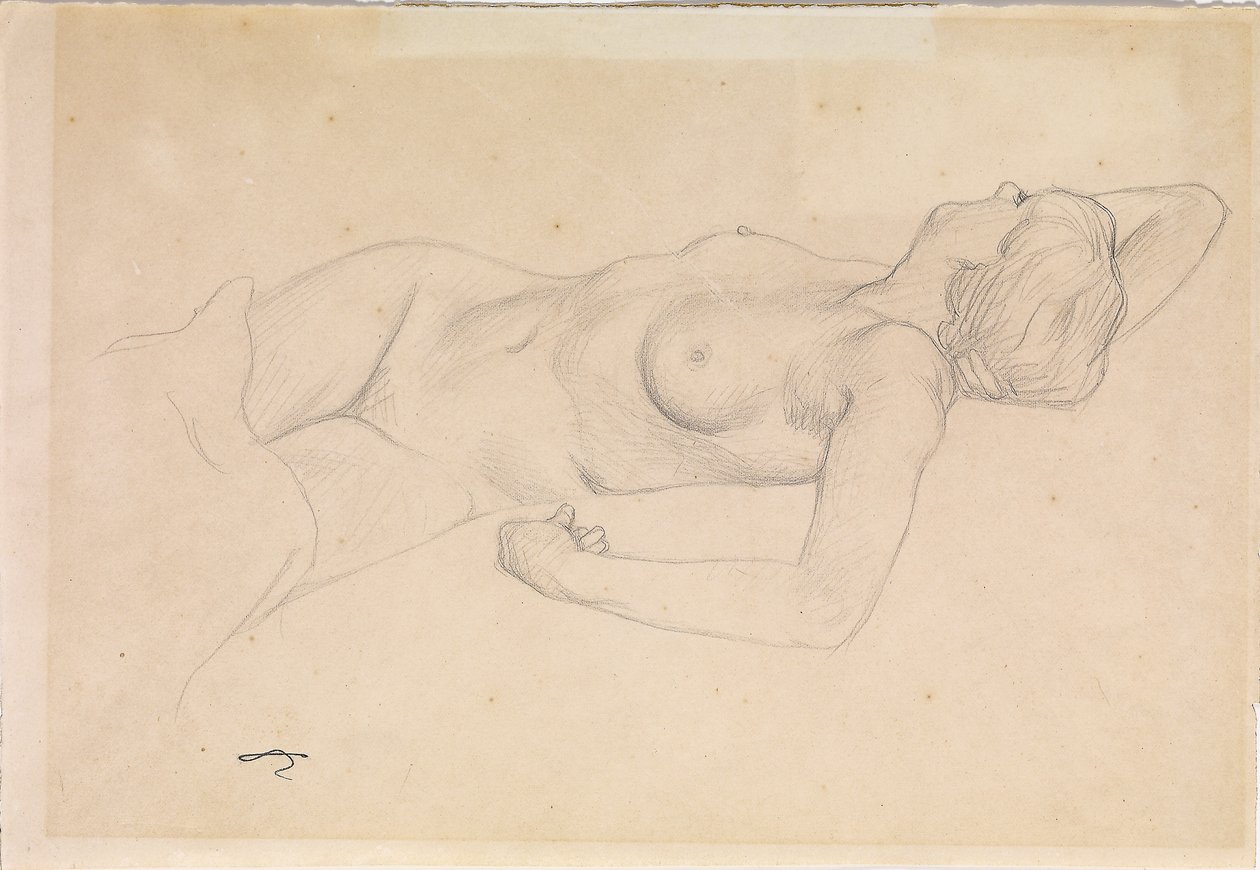 Leżąc nago autorstwa Felix Edouard Vallotton