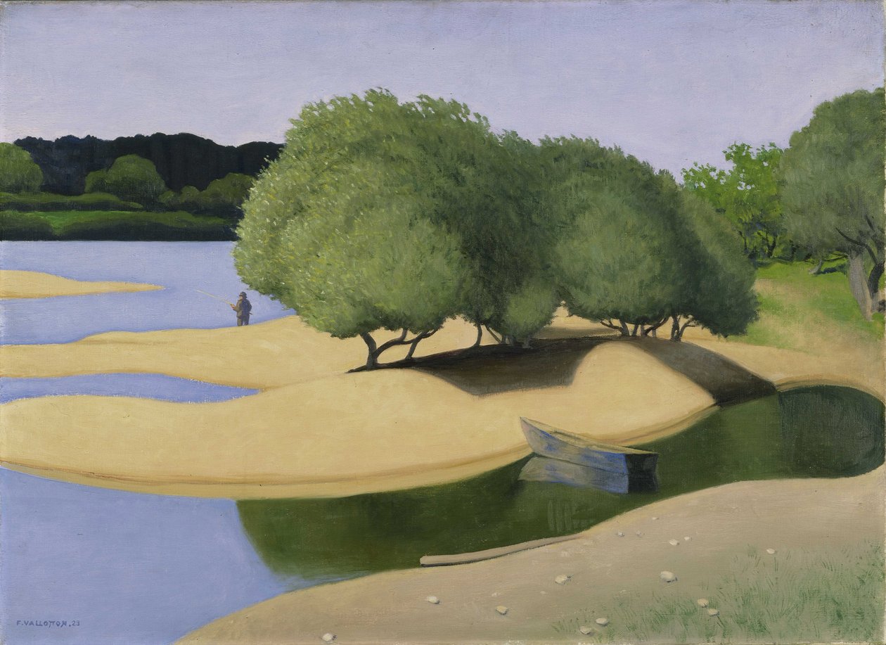 Ławice nad Loire Des Sables nad brzegami Loary, 1923. autorstwa Felix Edouard Vallotton