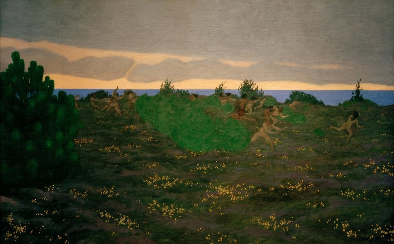 Starożytny wieczór autorstwa Felix Edouard Vallotton