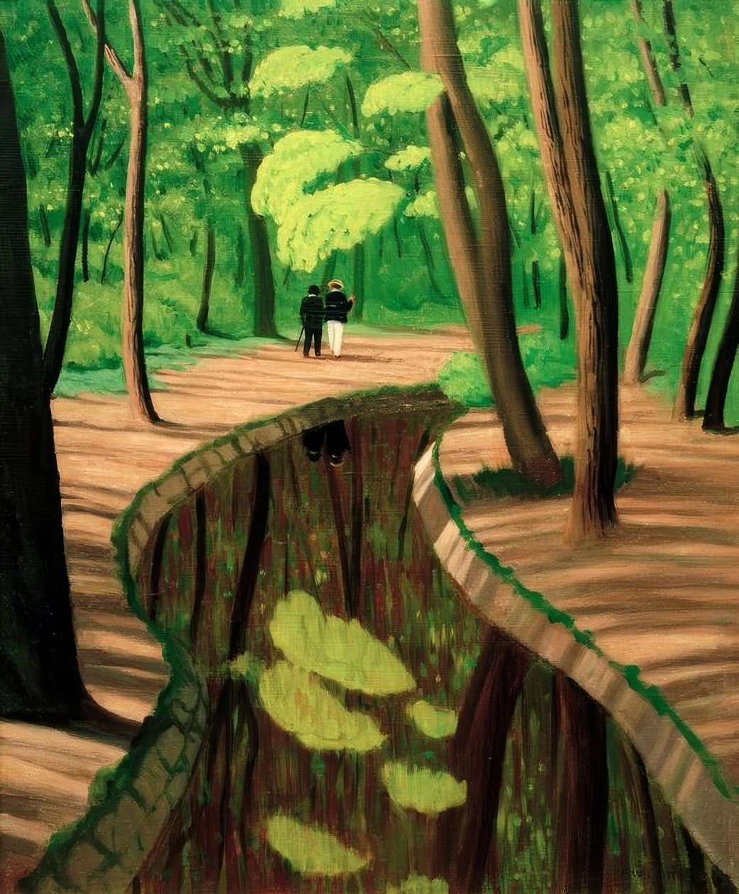 Sousbois, Lasek Buloński autorstwa Felix Edouard Vallotton
